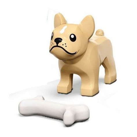 frenchie lego|lego french bulldog minifigure.